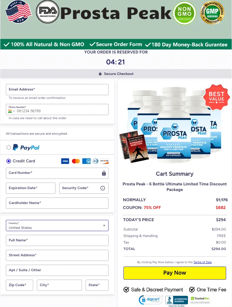 ProstaPeak discount
